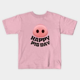 National Pig Day Kids T-Shirt